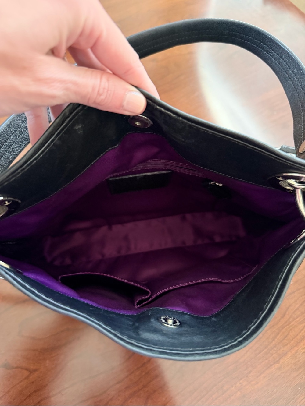 Coach Black Leather Shoulder or Crossbody Bag and Wallet - Picture 4 of 11